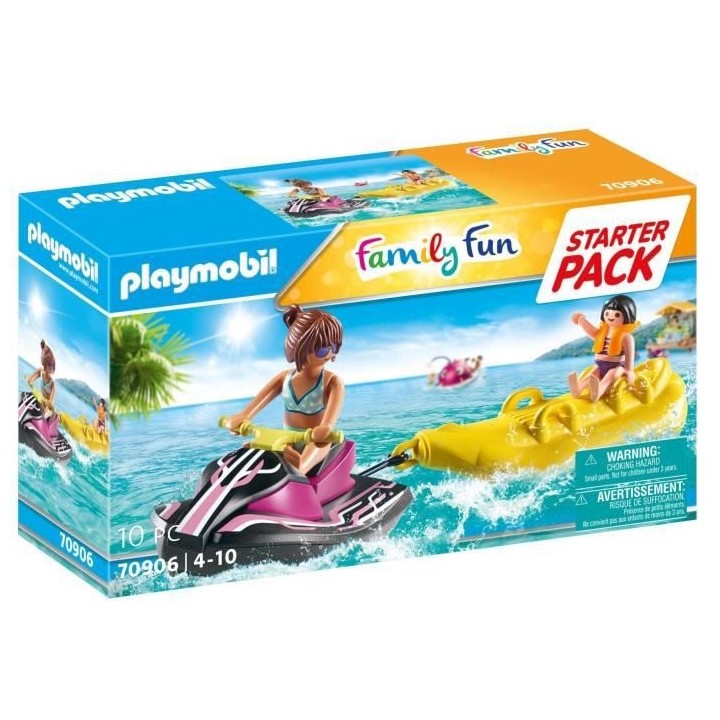 PLAYMOBIL - 70906 - Starter Pack Scooter des mers et banane flottante