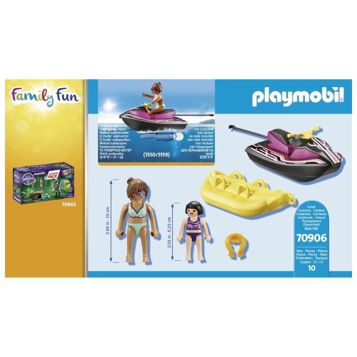 PLAYMOBIL - 70906 - Starter Pack Scooter des mers et banane flottante