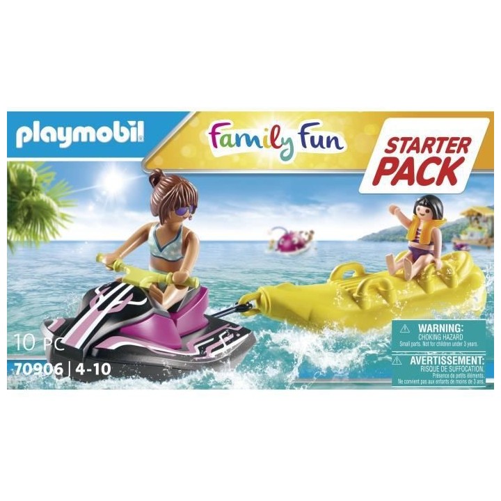 PLAYMOBIL - 70906 - Starter Pack Scooter des mers et banane flottante