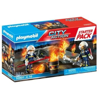 PLAYMOBIL - 70907 - Starter Pack Pompiers et incendie