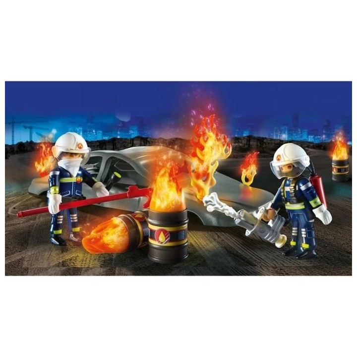 PLAYMOBIL - 70907 - Starter Pack Pompiers et incendie