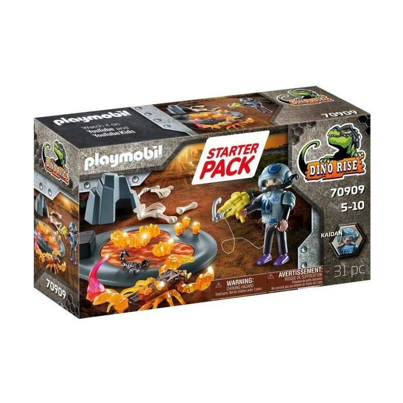 PLAYMOBIL - 70909 - Starter Pack Agent avec Scorpion de feu