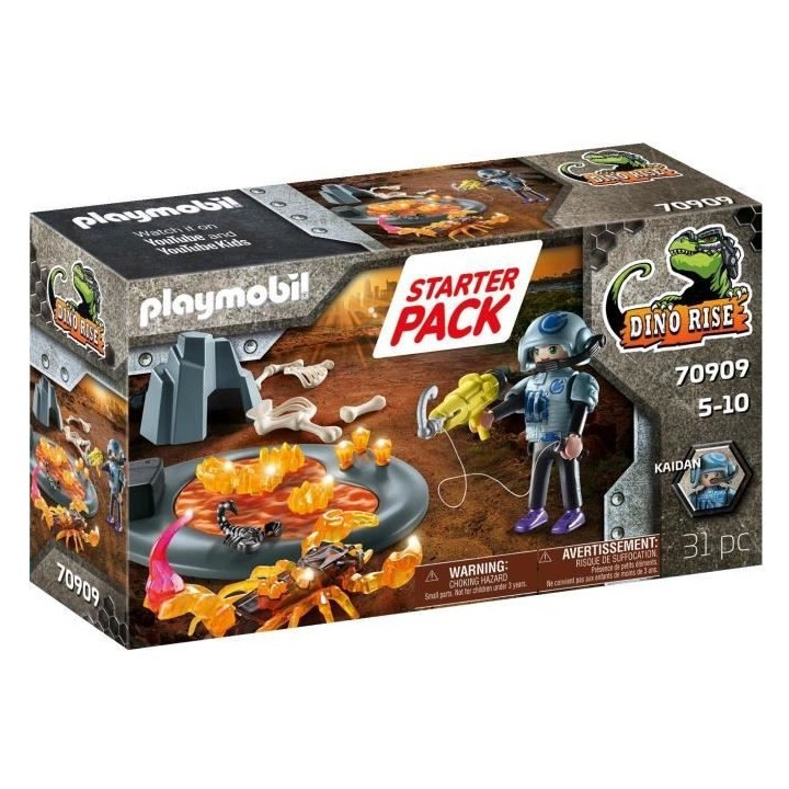 PLAYMOBIL - 70909 - Starter Pack Agent avec Scorpion de feu