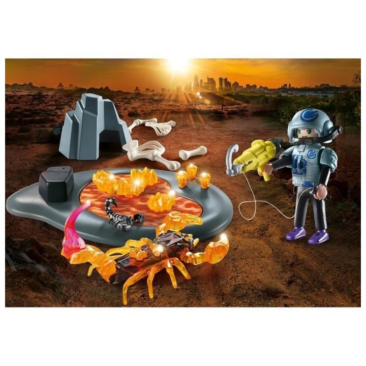 PLAYMOBIL - 70909 - Starter Pack Agent avec Scorpion de feu