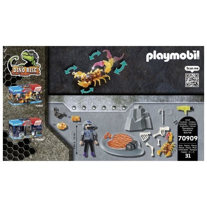 PLAYMOBIL - 70909 - Starter Pack Agent avec Scorpion de feu