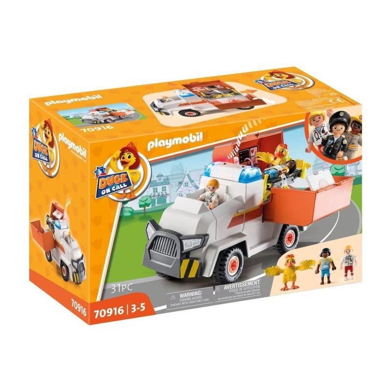 PLAYMOBIL - 70916 - DUCK ON CALL - Véhicule de secours