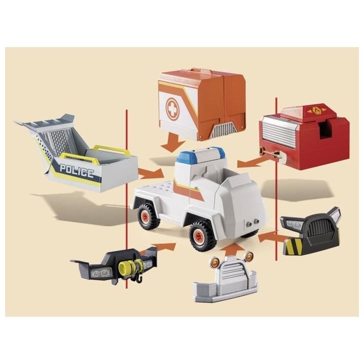 PLAYMOBIL - 70916 - DUCK ON CALL - Véhicule de secours