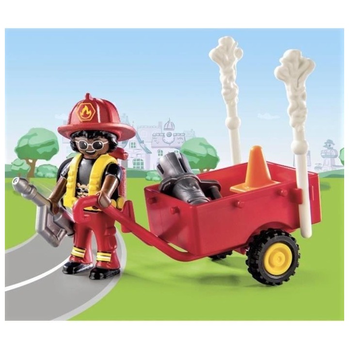 PLAYMOBIL - 70917 - DUCK ON CALL - Pompier et chat