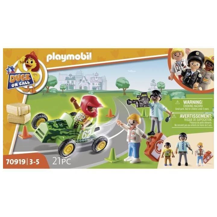 PLAYMOBIL - 70919 - DUCK ON CALL - Secouriste et pilote