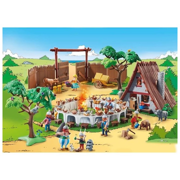 PLAYMOBIL - 70931 - Astérix : Le banquet du village