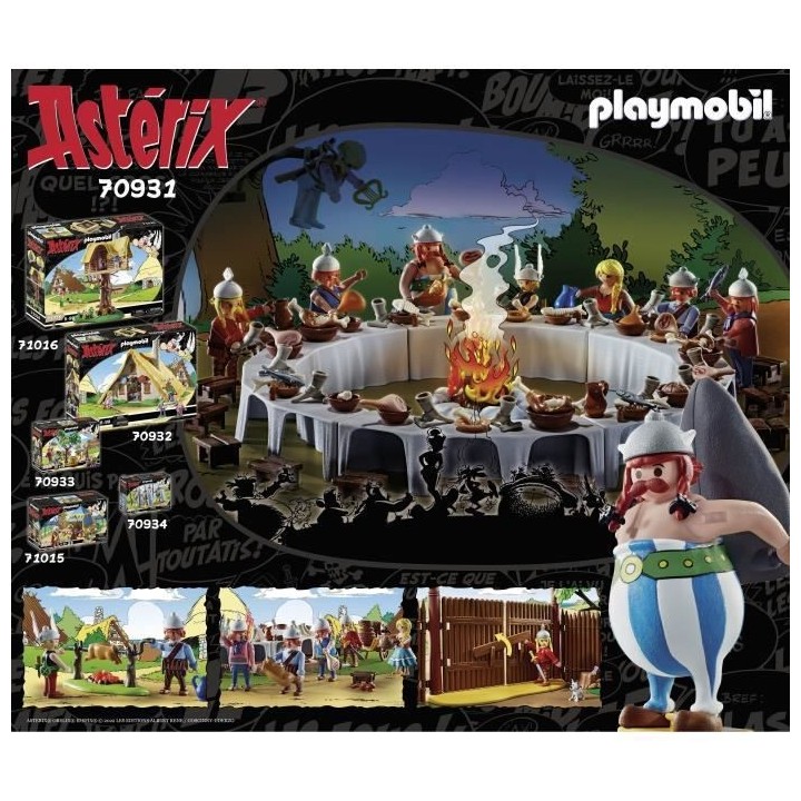 PLAYMOBIL - 70931 - Astérix : Le banquet du village