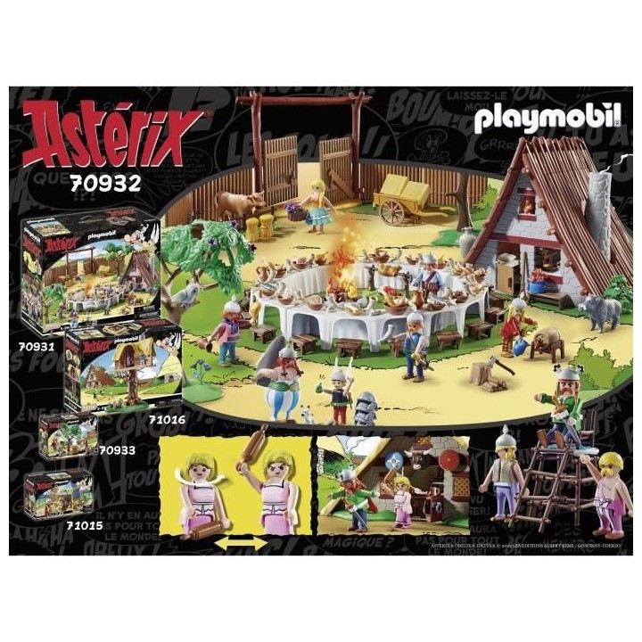 PLAYMOBIL - 70932 - Astérix : La hutte d'Abraracourcix