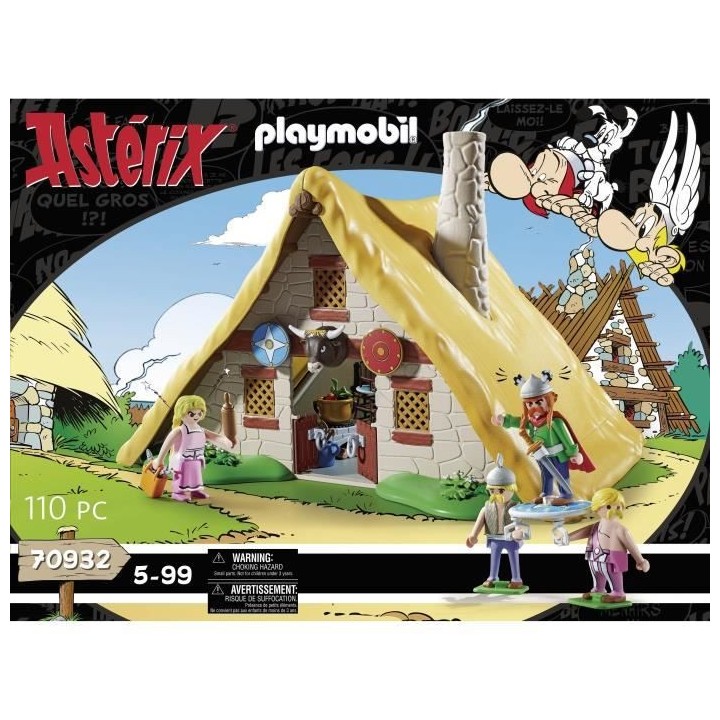 PLAYMOBIL - 70932 - Astérix : La hutte d'Abraracourcix