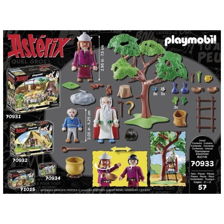 PLAYMOBIL - 70933 - Astérix : Panoramix et chaudron de Potion Magique