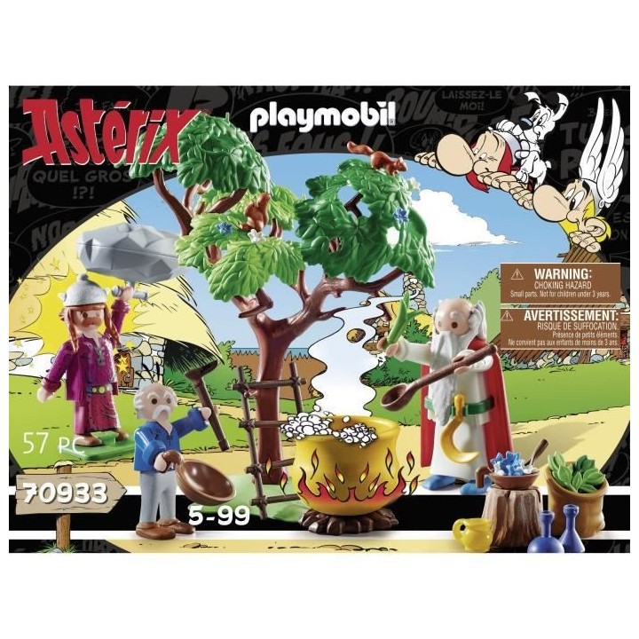 PLAYMOBIL - 70933 - Astérix : Panoramix et chaudron de Potion Magique