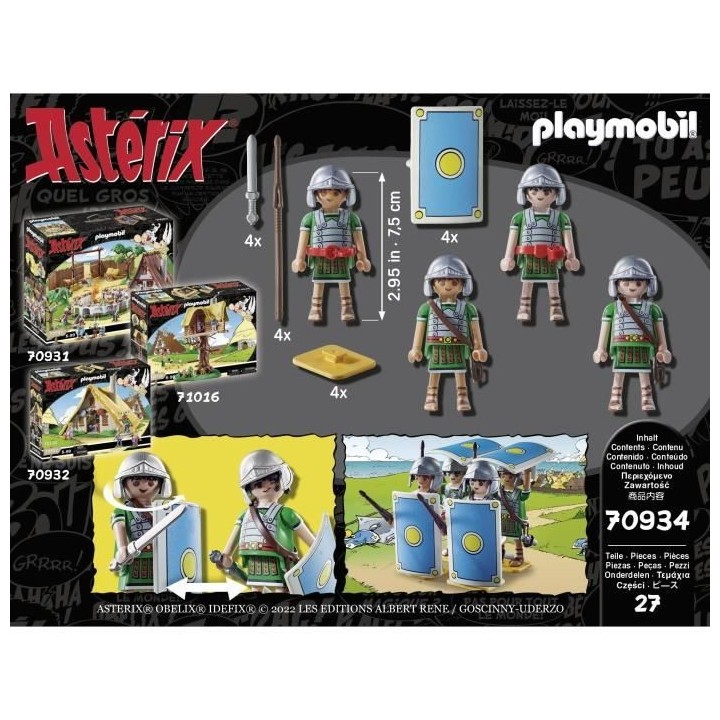 PLAYMOBIL - 70934 - Astérix : Les légionnaires romains