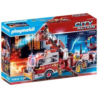 PLAYMOBIL - 70935 - City Action - Camion de pompiers avec échelle
