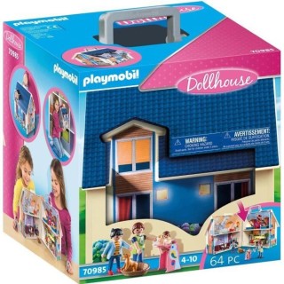 PLAYMOBIL - 70985 - Maison Transportable Bleue