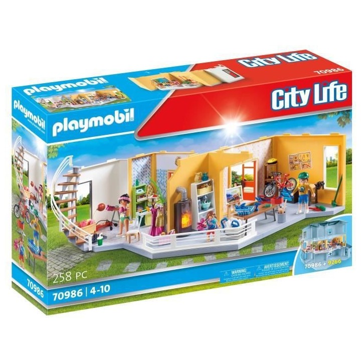 PLAYMOBIL - 70986 - City Life - La Maison Moderne - Etage Supplémenta
