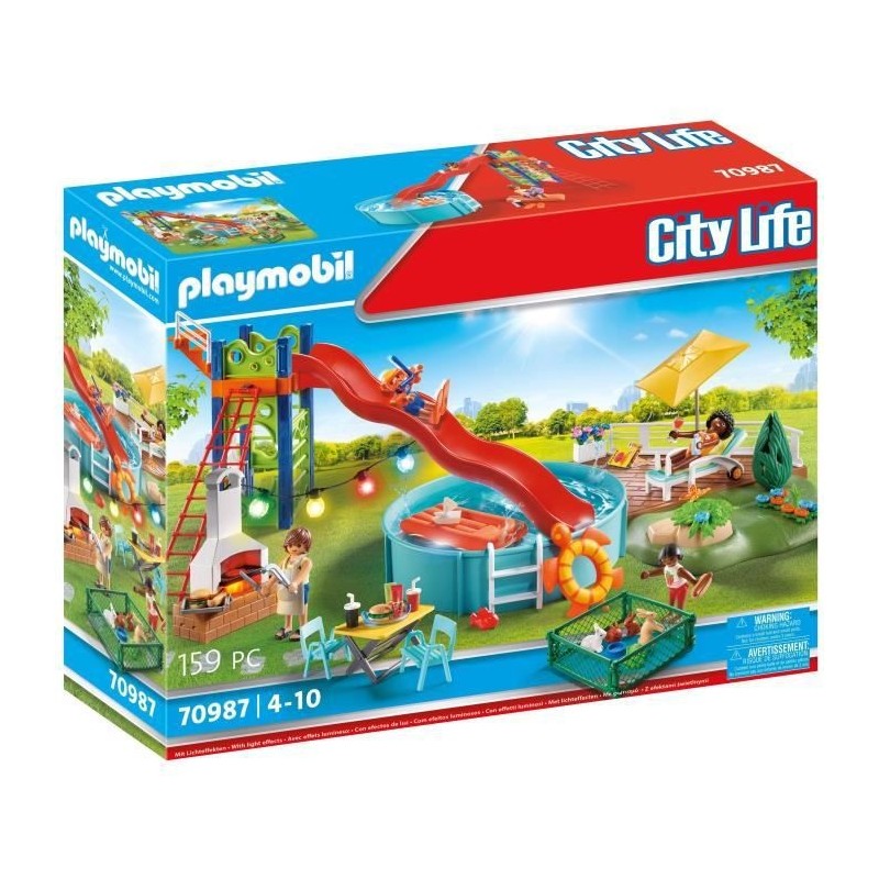 PLAYMOBIL - 70987 - City Life - Espace Détente avec Piscine