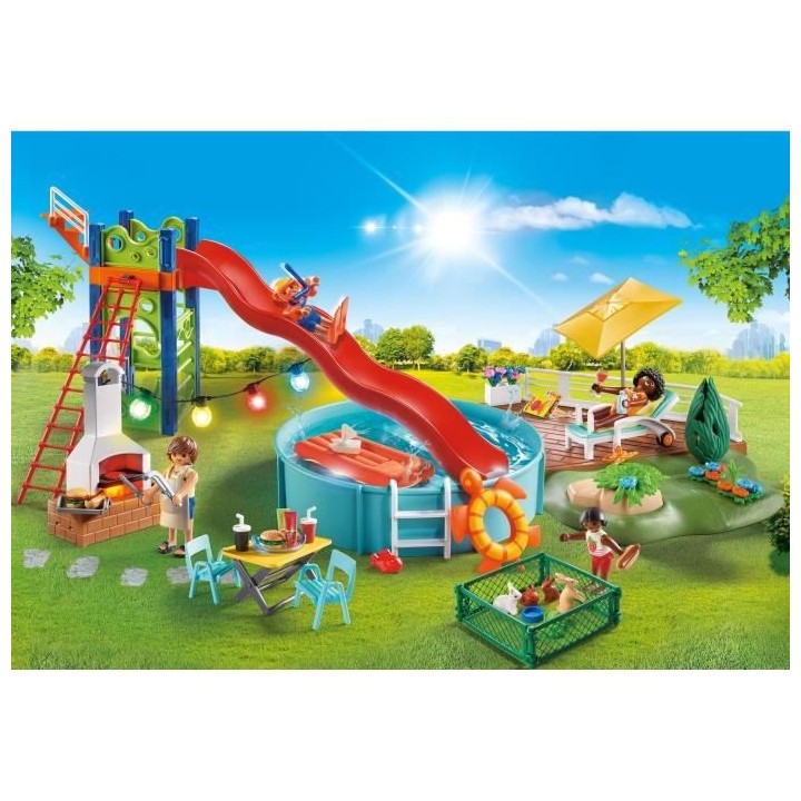 PLAYMOBIL - 70987 - City Life - Espace Détente avec Piscine