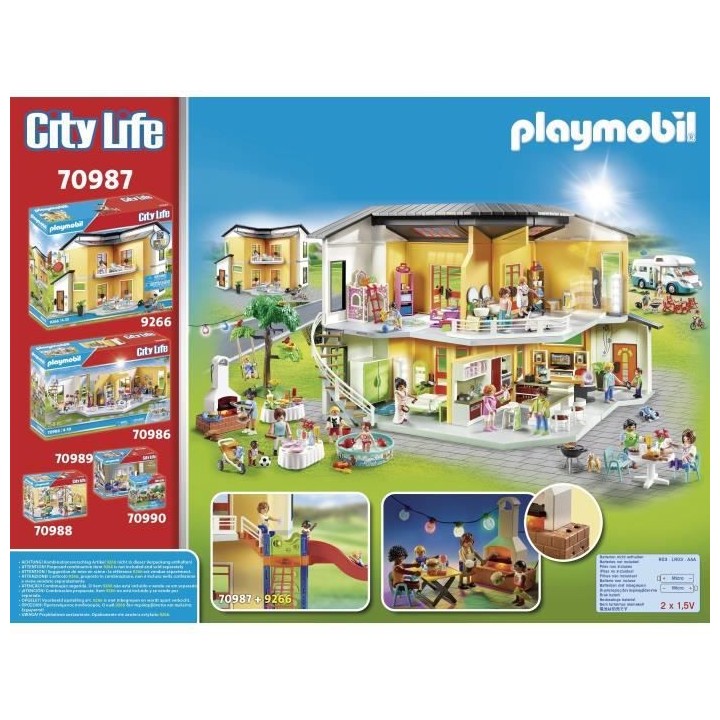 PLAYMOBIL - 70987 - City Life - Espace Détente avec Piscine