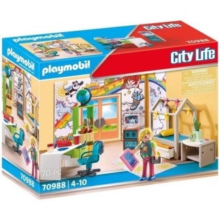 PLAYMOBIL - 70988 - City Life - La Maison Moderne - Chambre d'Adolesce