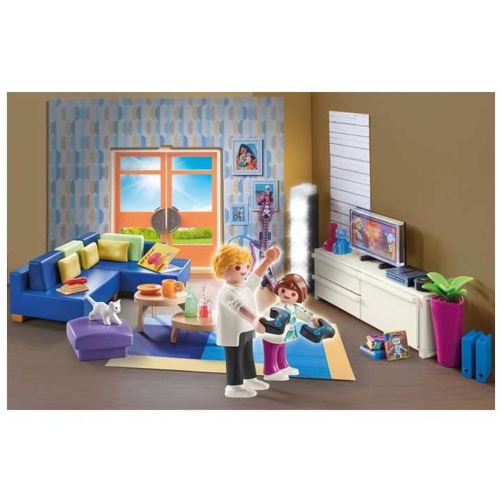 PLAYMOBIL - 70989 - City Life - La Maison Moderne - Salon Aménagé
