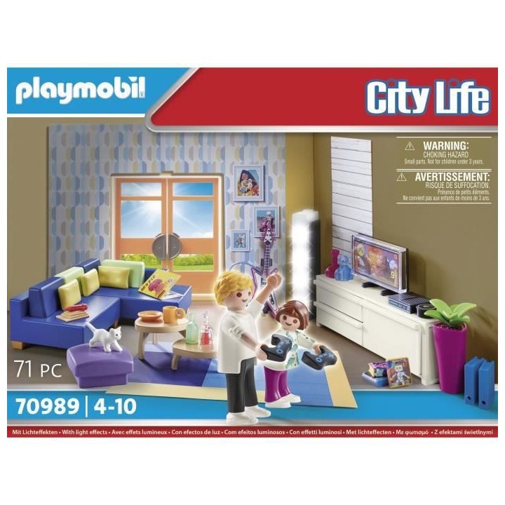 PLAYMOBIL - 70989 - City Life - La Maison Moderne - Salon Aménagé