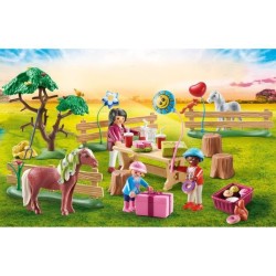 PLAYMOBIL - 70997 - Décoration de fete avec poneys