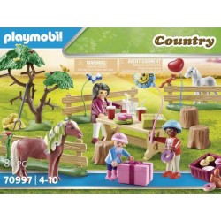 PLAYMOBIL - 70997 - Décoration de fete avec poneys