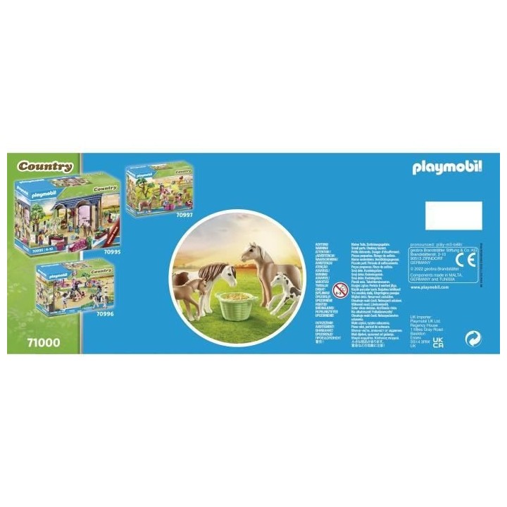 PLAYMOBIL - 71000 - 2 poneys islandais et poulains