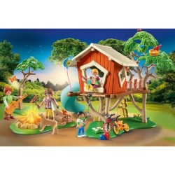 PLAYMOBIL - 71001 - Cabane dans les arbres et toboggan