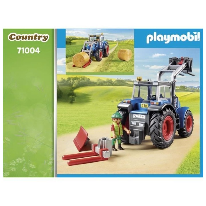 PLAYMOBIL - 71004 - Country La Ferme - Tracteur et fermier