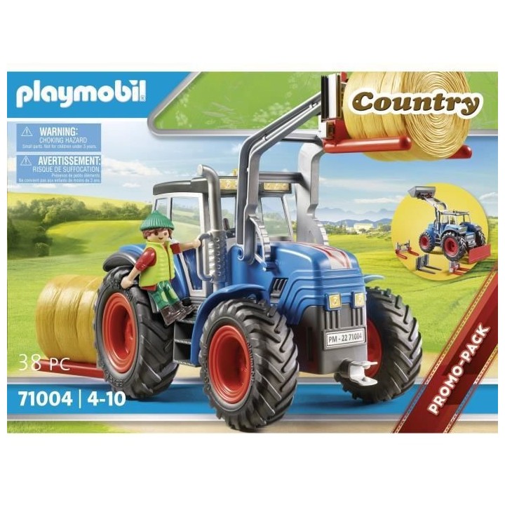 PLAYMOBIL - 71004 - Country La Ferme - Tracteur et fermier
