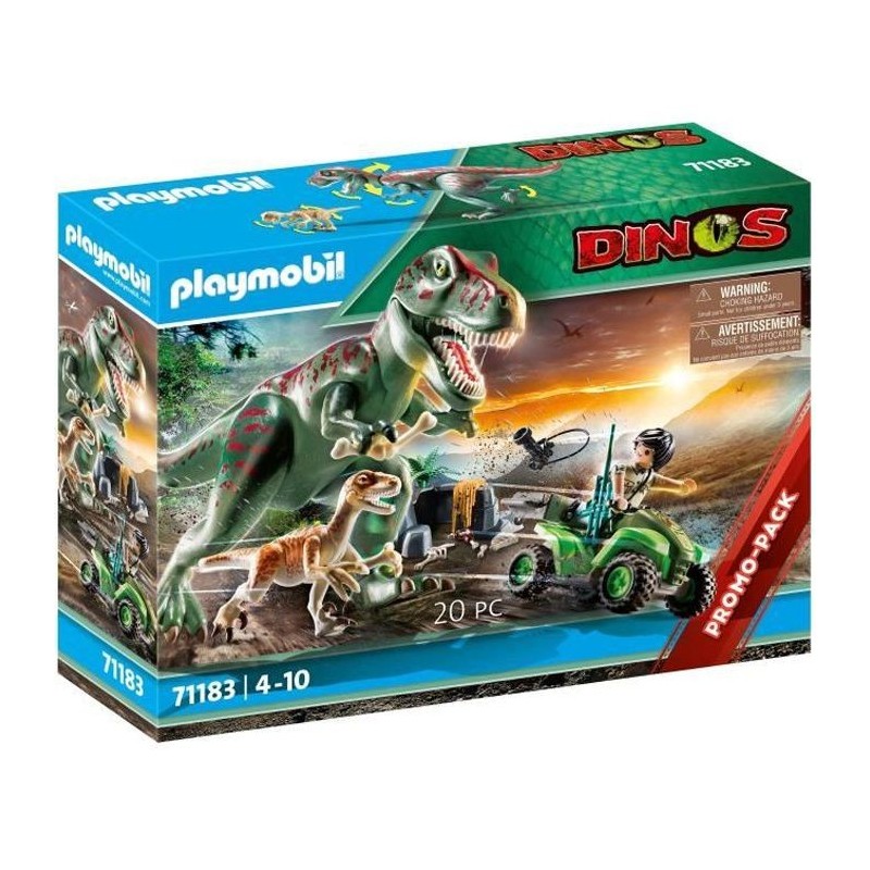 PLAYMOBIL - 71183 - Explorateur avec quad et tyrannosaure