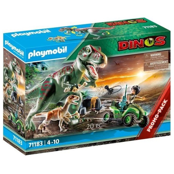 PLAYMOBIL - 71183 - Explorateur avec quad et tyrannosaure