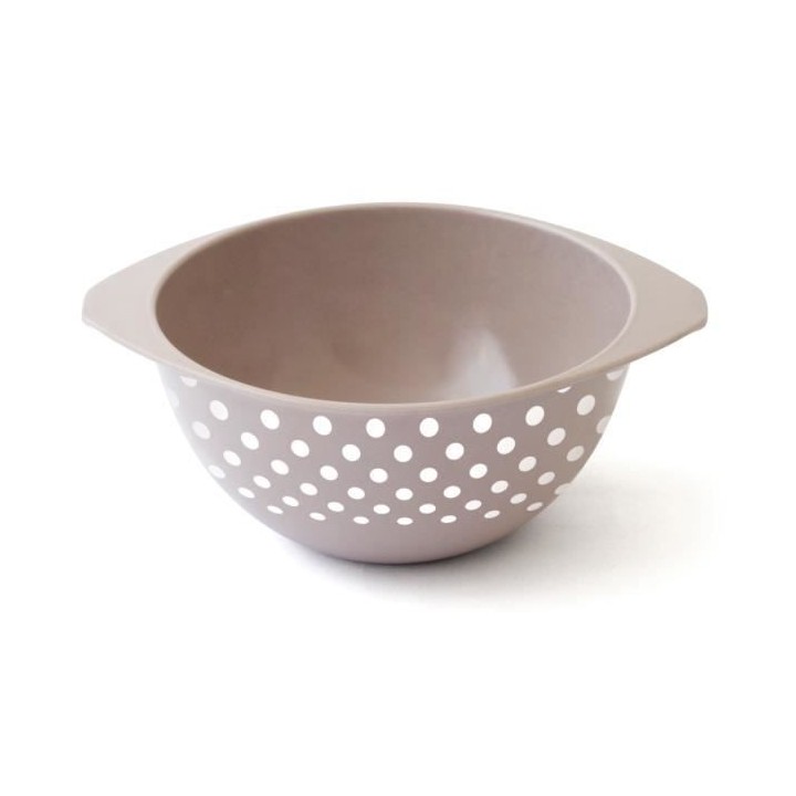 MILL'O BÉBÉ Bol mélamine pasteline décor Petits Pois Blancs