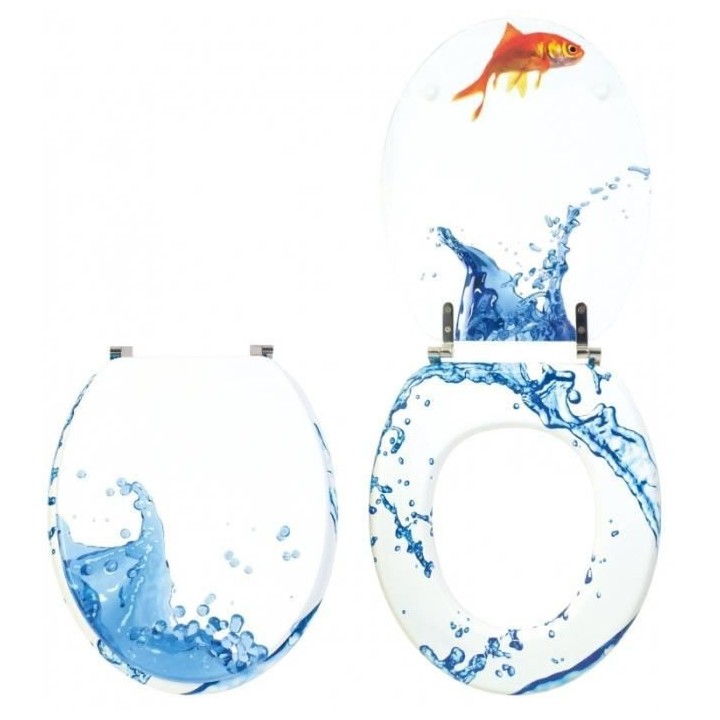 Abattant wc fantaisie décoration poisson