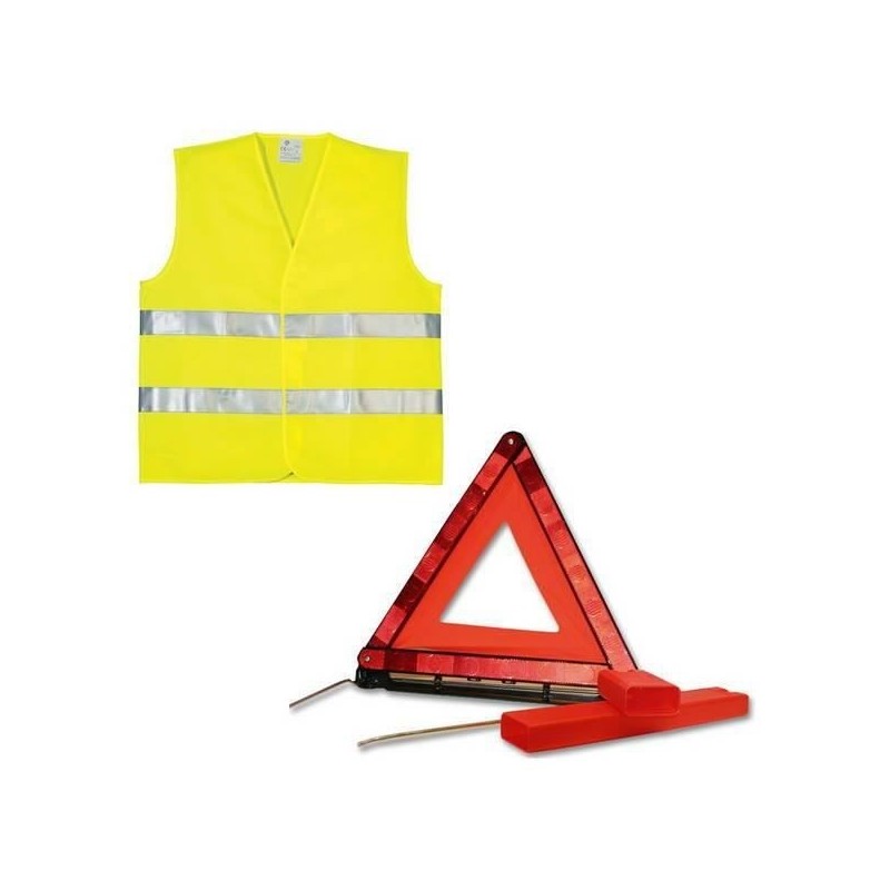 PLANET LINE Kit gilet PL7248 + triangle de signalisation