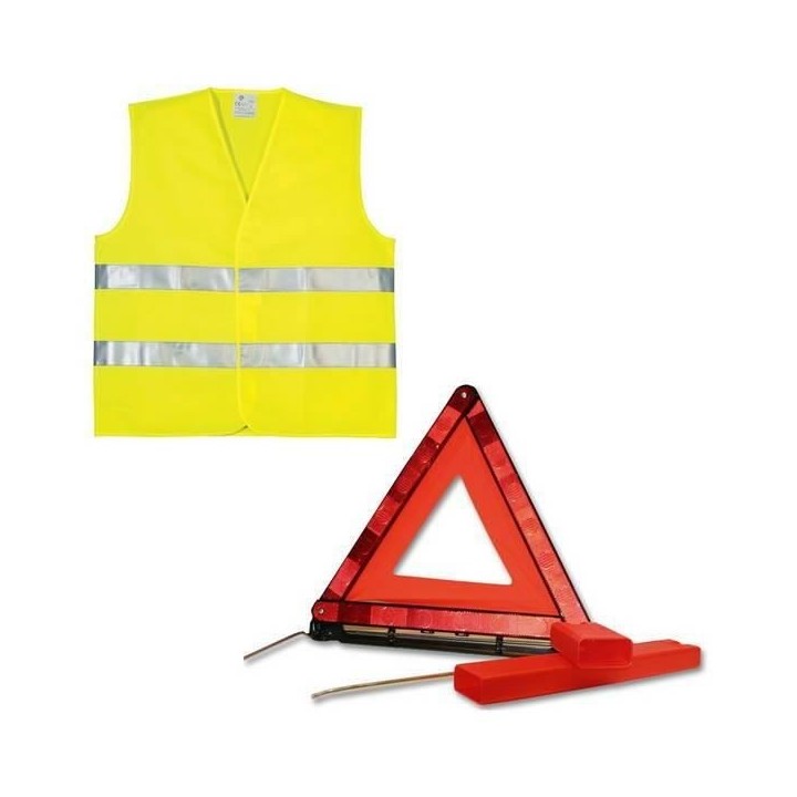 PLANET LINE Kit gilet PL7248 + triangle de signalisation
