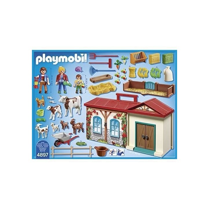 PLAYMOBIL 4897 - Country - Ferme Transportable - Exclusivité Cdiscoun