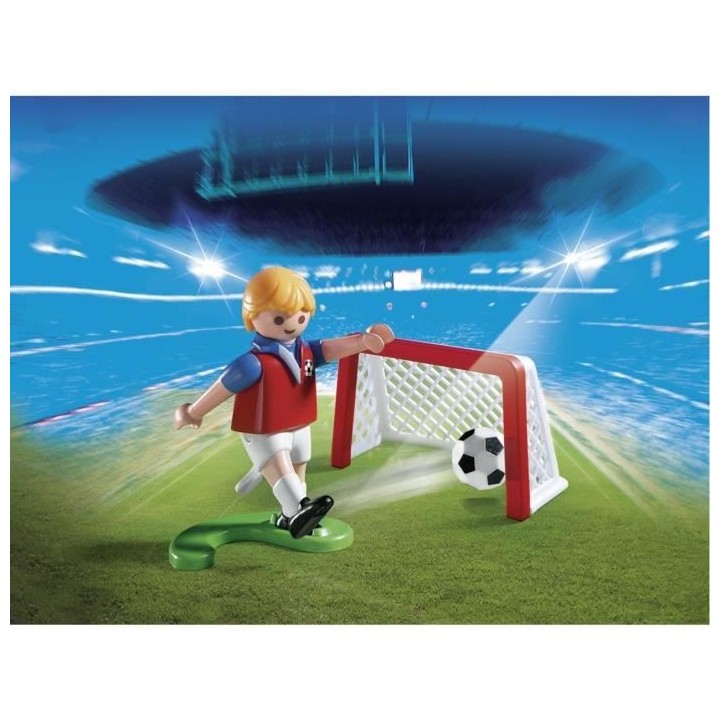 PLAYMOBIL - 4947 - oeuf de Pâques - Joueur de football avec cage au b