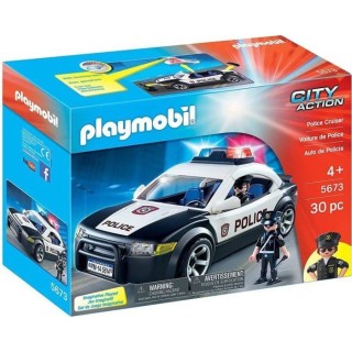 PLAYMOBIL - 5673 - Voiture de Police - Exclusivité Cdiscount