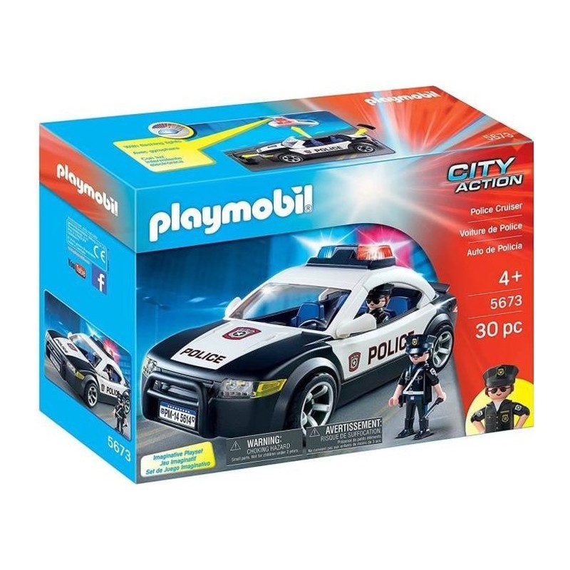 PLAYMOBIL - 5673 - Voiture de Police - Exclusivité Cdiscount