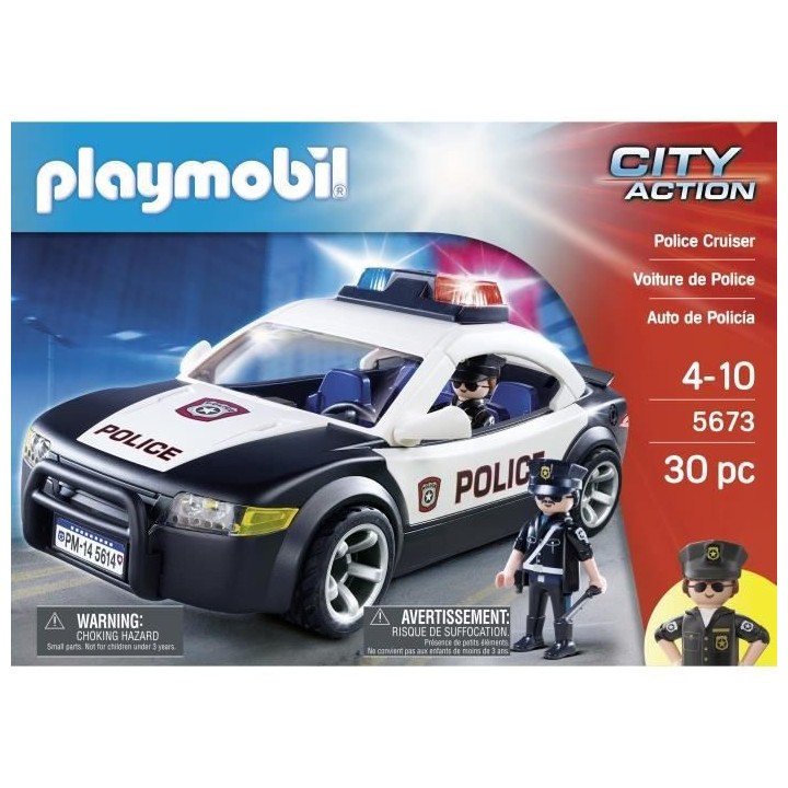 PLAYMOBIL - 5673 - Voiture de Police - Exclusivité Cdiscount