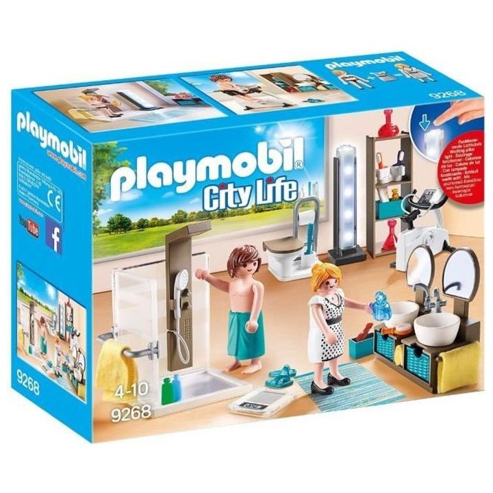 PLAYMOBIL - 9268 - City Life - La Maison Moderne - Salle de Bain avec