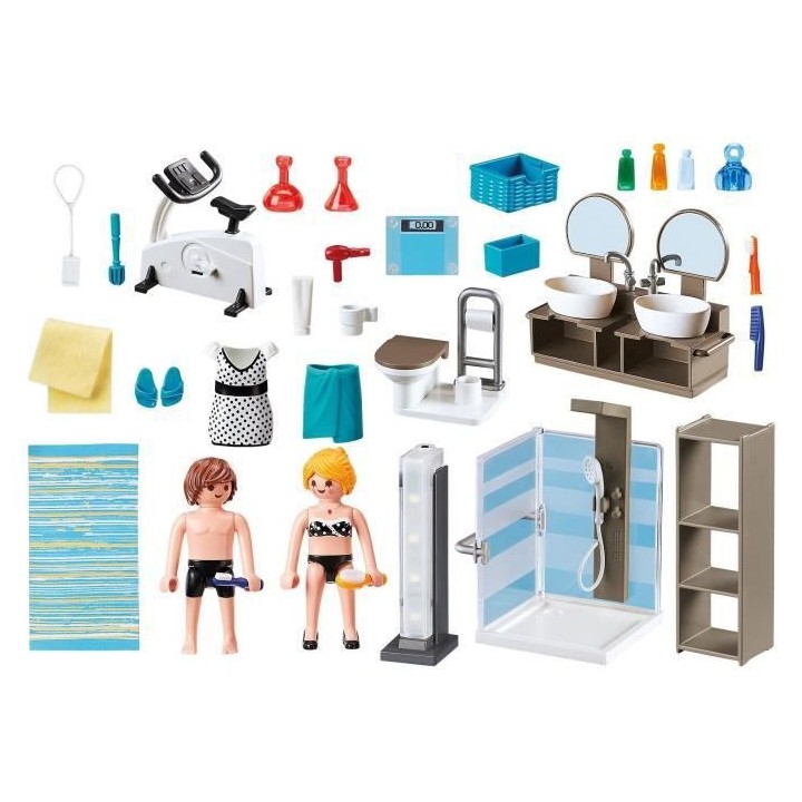 PLAYMOBIL - 9268 - City Life - La Maison Moderne - Salle de Bain avec