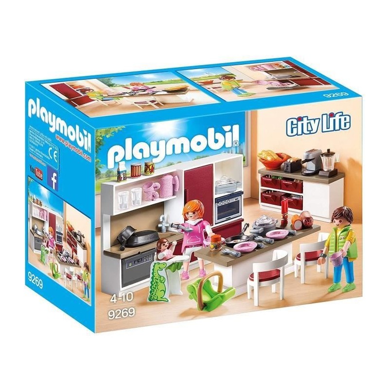 PLAYMOBIL - 9269 - City Life - La Maison Moderne - Cuisine Aménagée