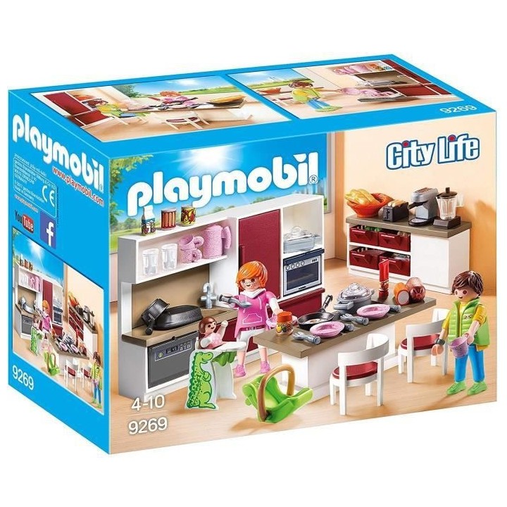 PLAYMOBIL - 9269 - City Life - La Maison Moderne - Cuisine Aménagée